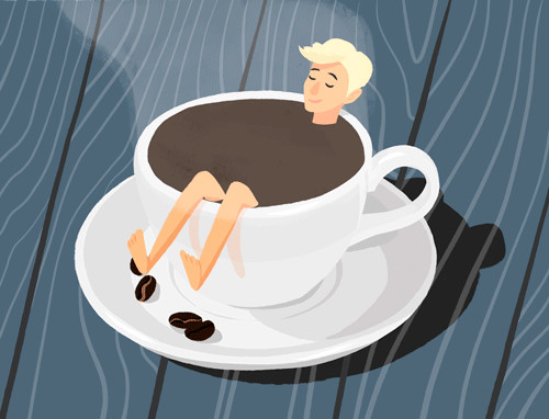 Kaffee GIFs Lustige Animationen für einen perfekten Morgen Kaffee